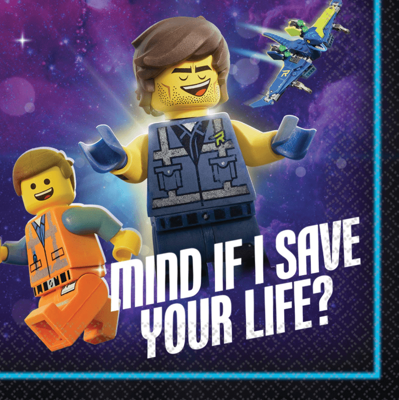 5" Beverage Napkins - Lego Movie 2 (16ct)