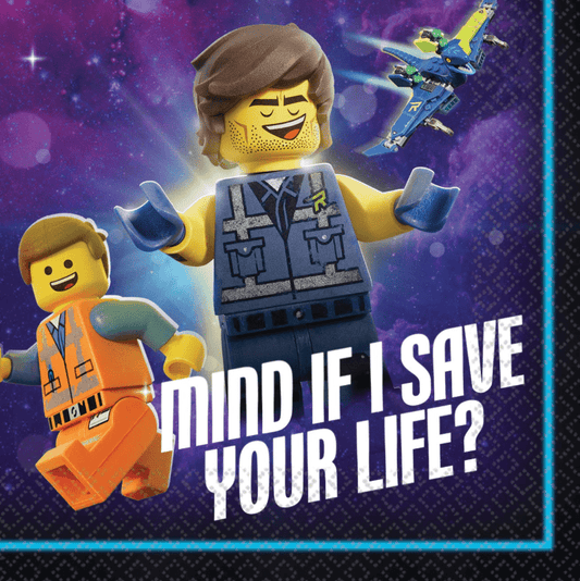 5" Beverage Napkins - Lego Movie 2 (16ct)