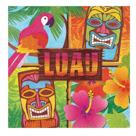 5" Beverage Napkins - Luau Party (16ct)