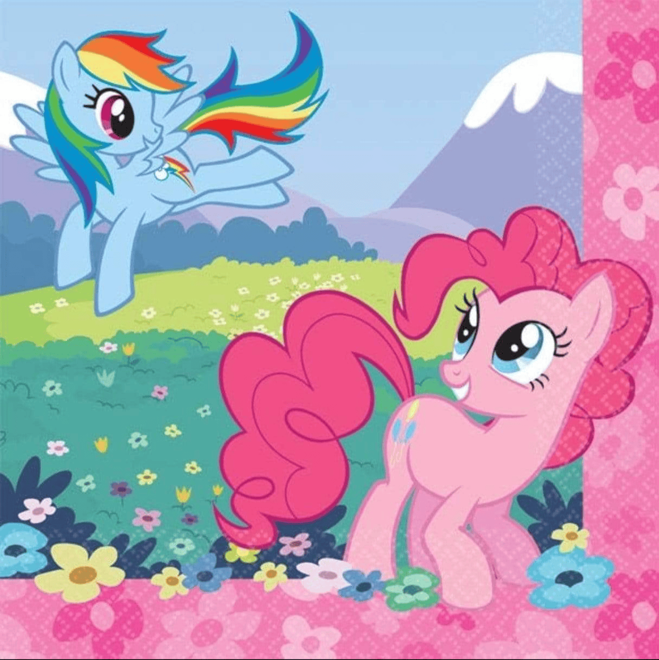 5" Beverage Napkins - My Little Pony Friendship (16ct)