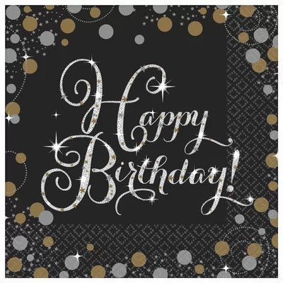 5" Beverage Napkins - Sparkling Celebration (16ct)