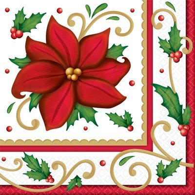 5" Beverage Napkins - Winter Botanical (125ct)