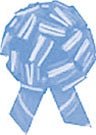 5" Pull Bow - Light Blue (50ct)