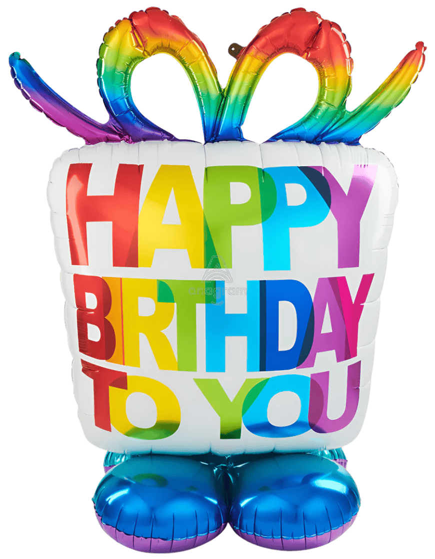 50" AirLoonz - Happy Birthday Present