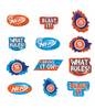 Nerf Wall Cutouts 12pc