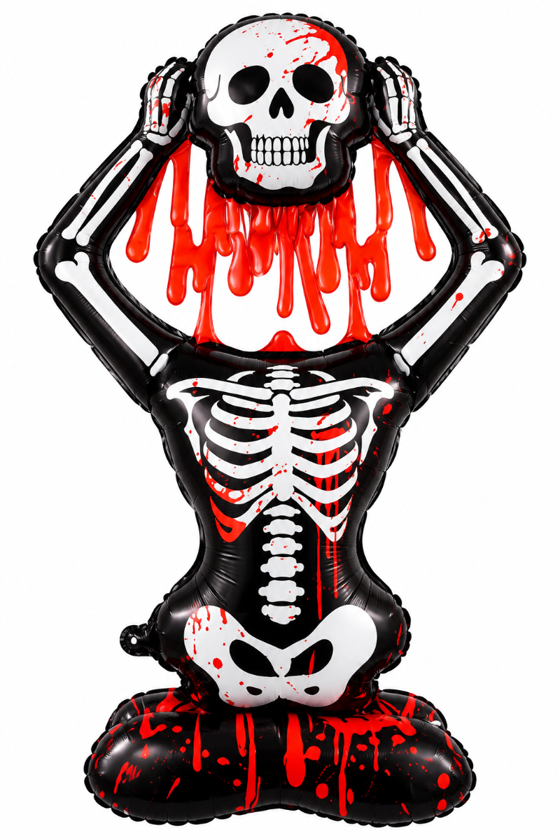 58" Halloween Creepy Skeleton with Blood