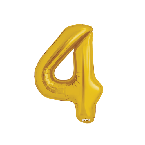 Prima 34" Gold Foil Balloon Number