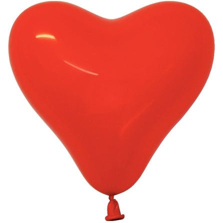 6" Fashion Red Heart (100ct) - Sempertex