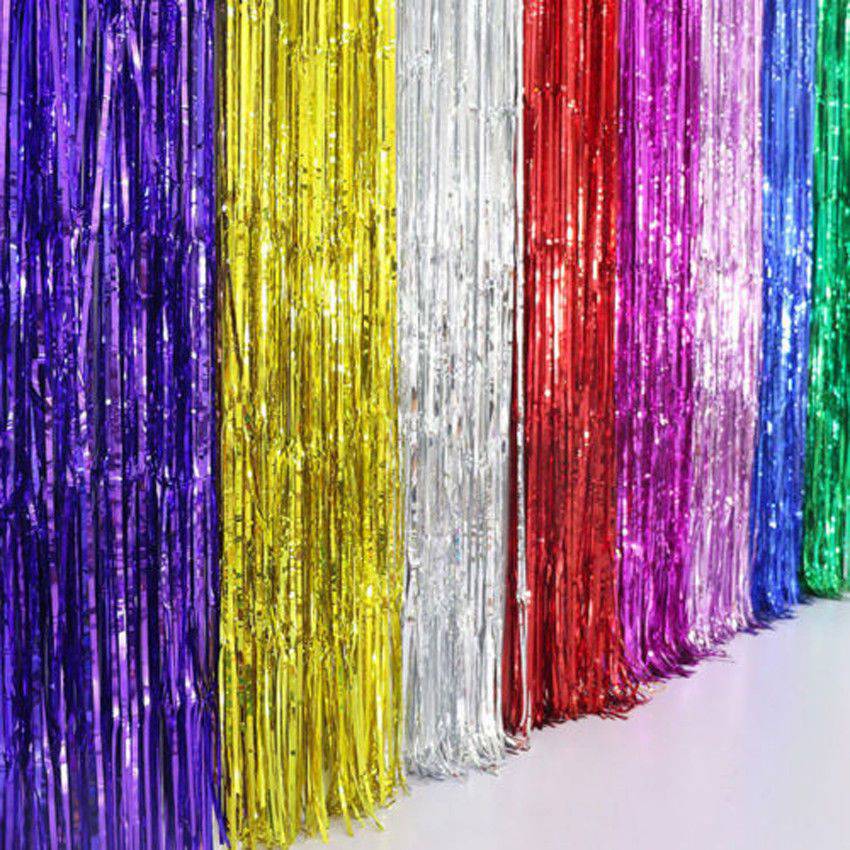 6' Standard Straight Foil Door Curtain
