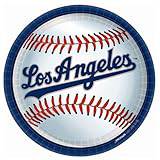 Los Angeles Dodgers 9" Plates 18ct - Amscan
