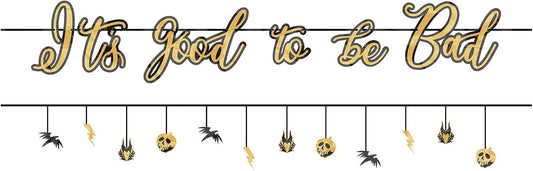 12' Halloween Banner - It's Good to Be Bad - Amscan