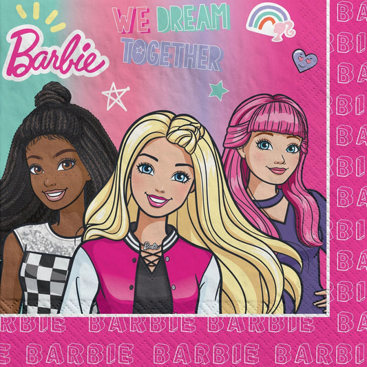 6.5" Lunch Napkins - Barbie Dream Together (16ct)