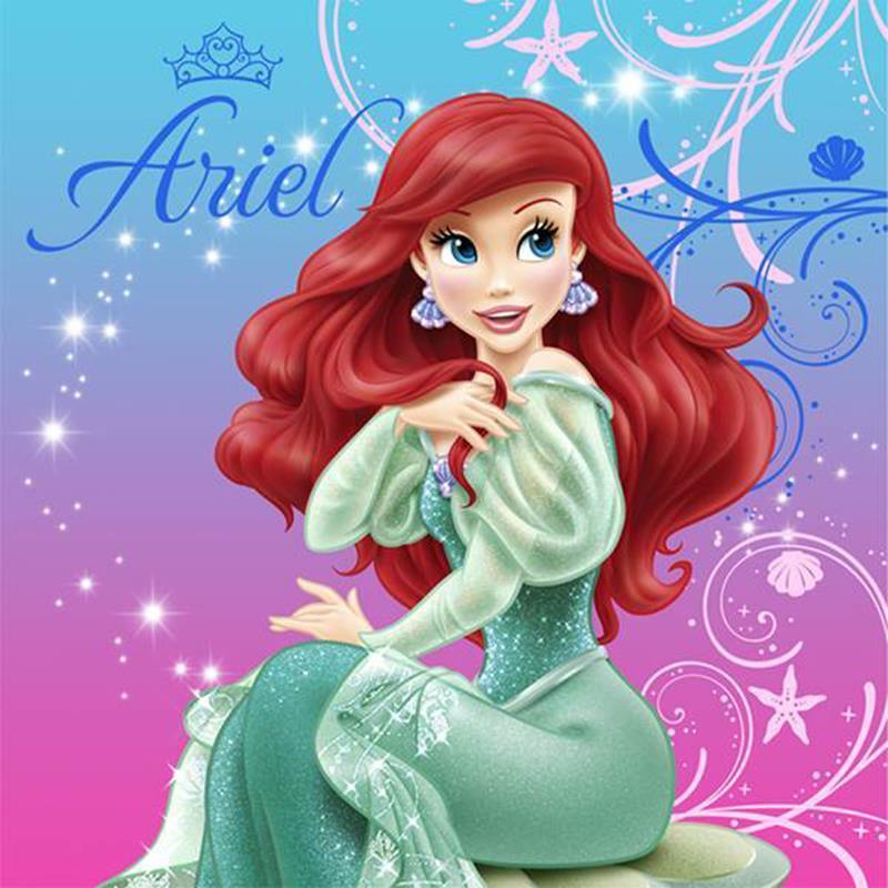 6.5" Lunch Napkins - Disney Princess Mermaid (16ct)