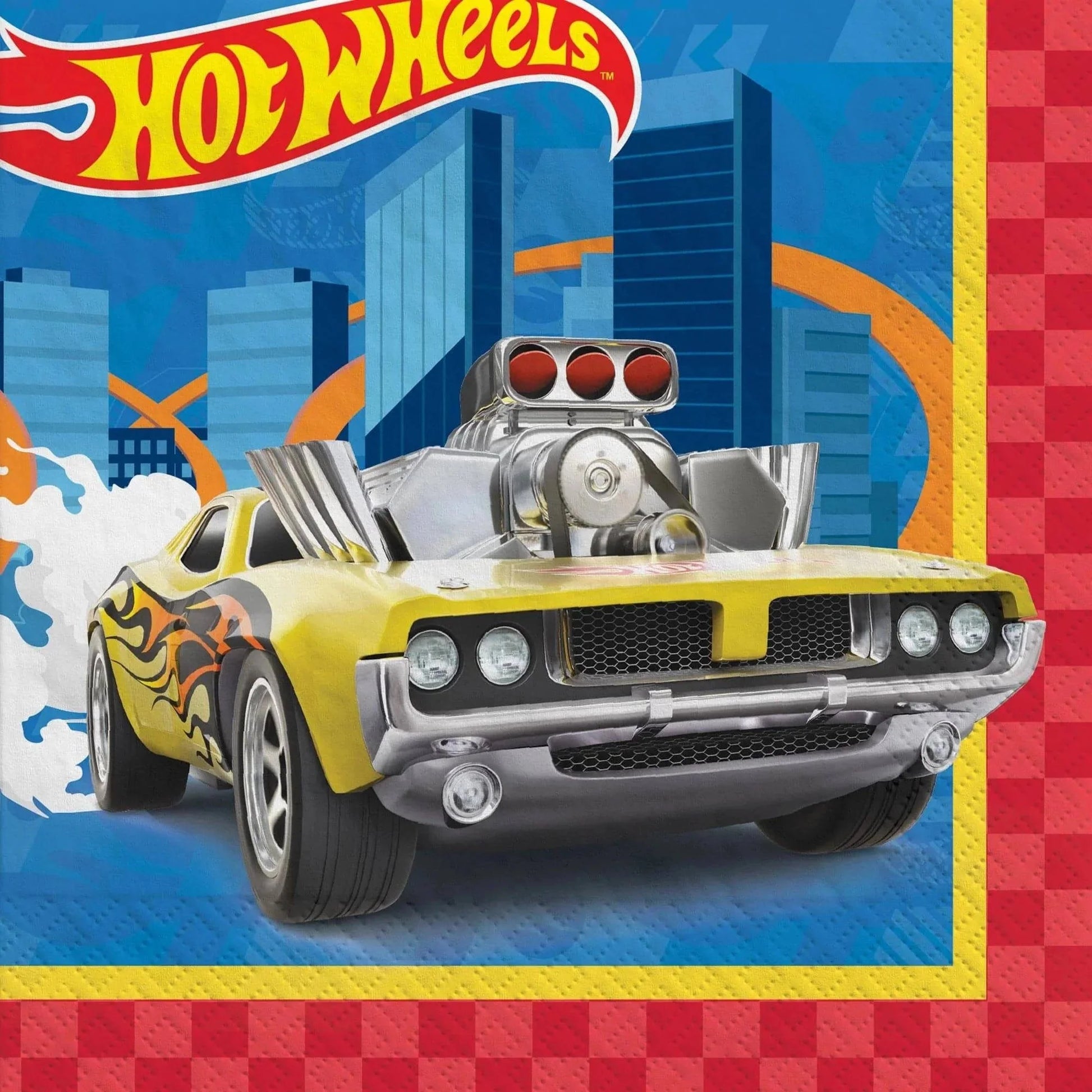 6.5" Lunch Napkins - Hot Wheels (16ct)