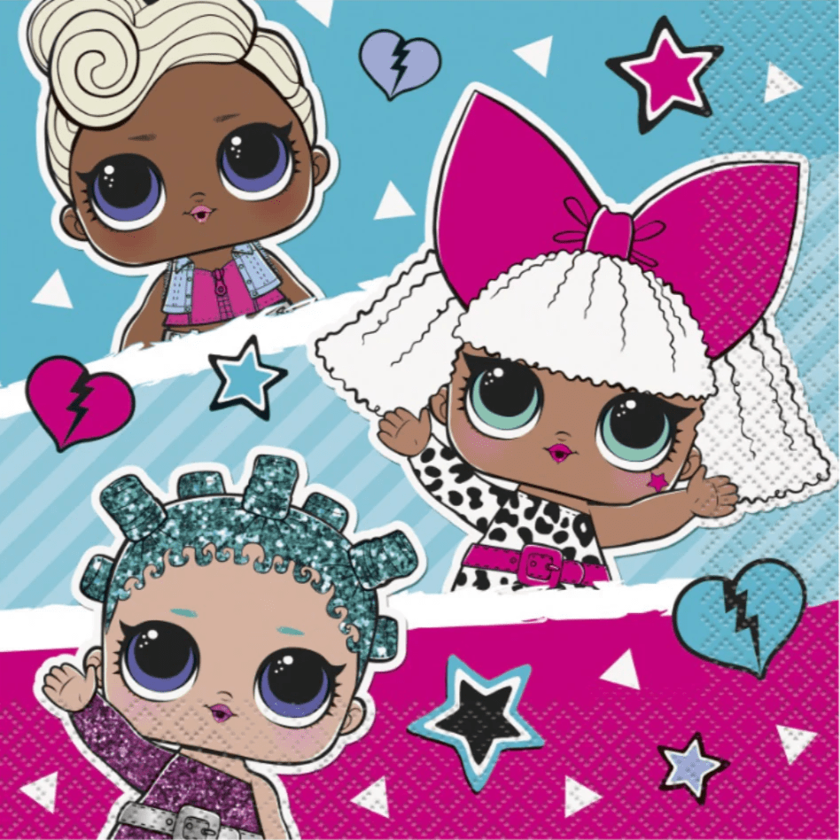 6.5" Lunch Napkins - LOL Surprise (16ct)