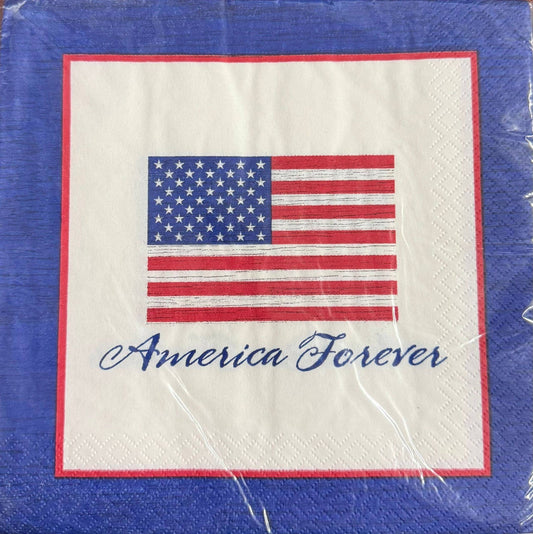 6.5" Luncheon Napkins - America Forever (16ct)