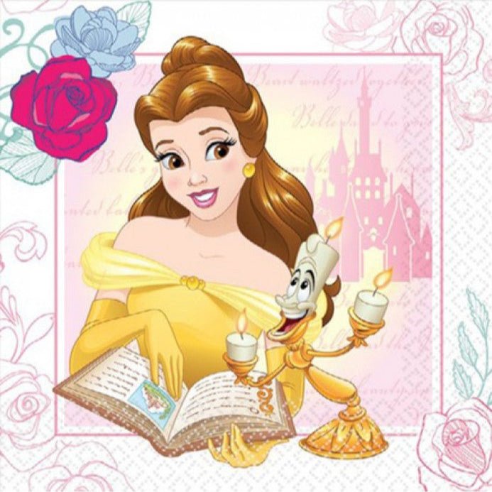 6.5" Luncheon Napkins - Beauty and the Beast (16ct)