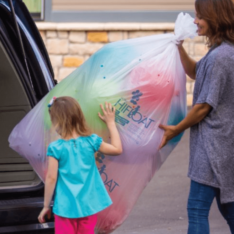 66" x 30" Plastic Balloon Transport Bags - 100ct - Hi-Float