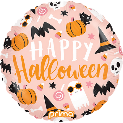 Prima 18" Round Happy Halloween Cute Icons