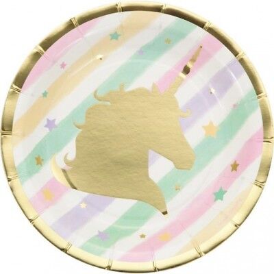 7" Dessert Plates - Unicorn Sparkle (8ct)