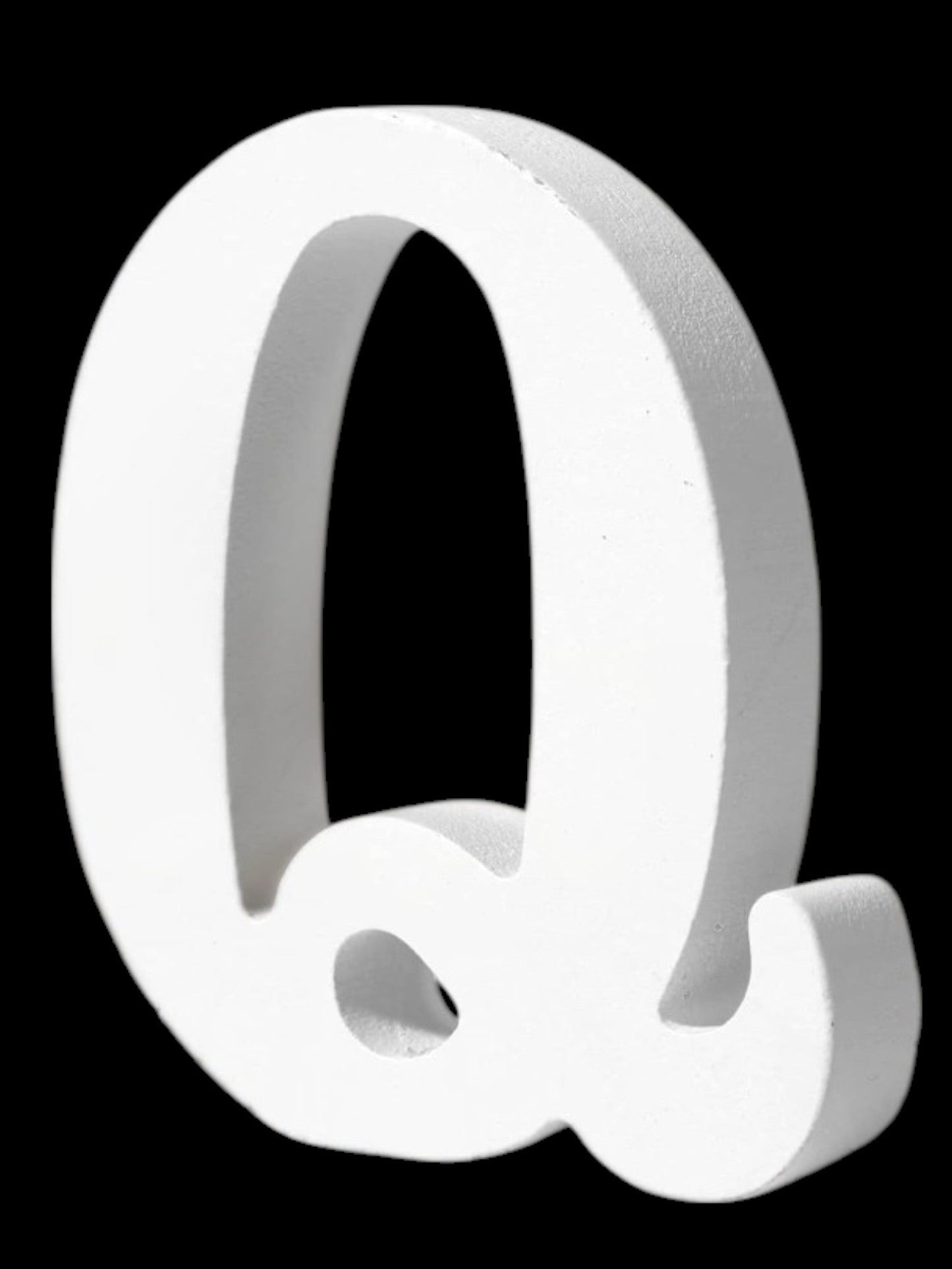 7" Kraft Letter/Number with Base - White