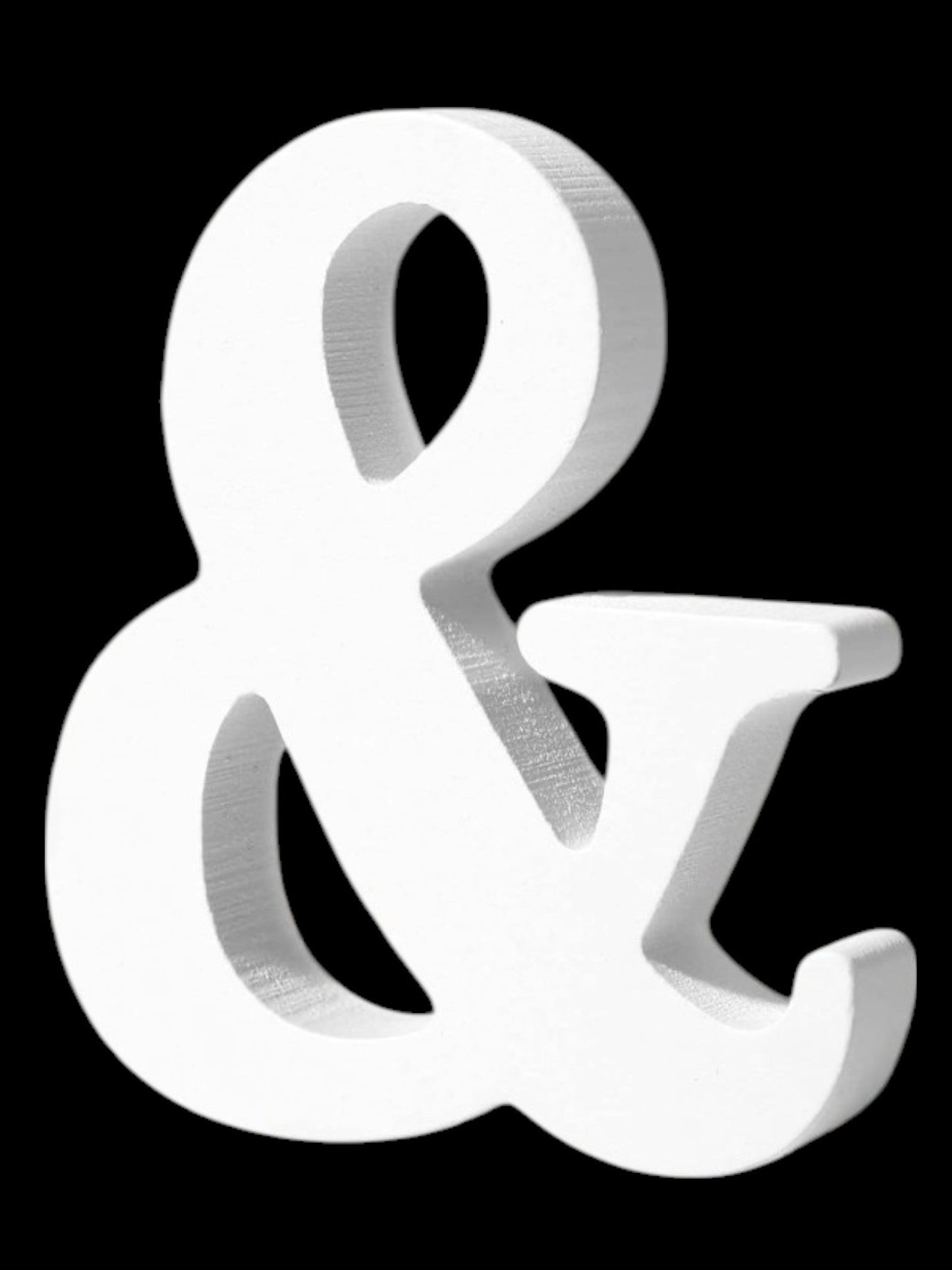 7" Kraft Letter/Number with Base - White