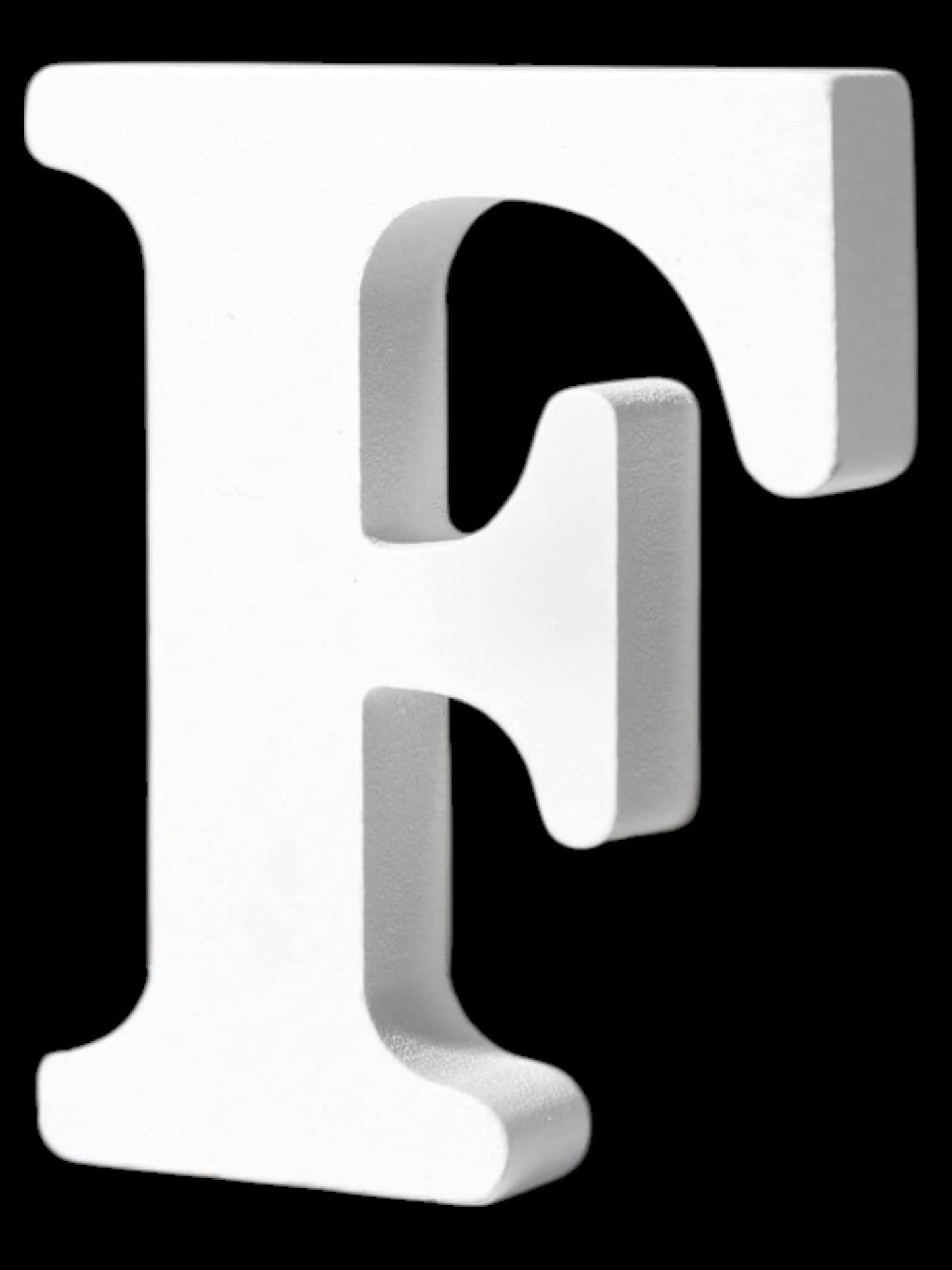 7" Kraft Letter/Number with Base - White