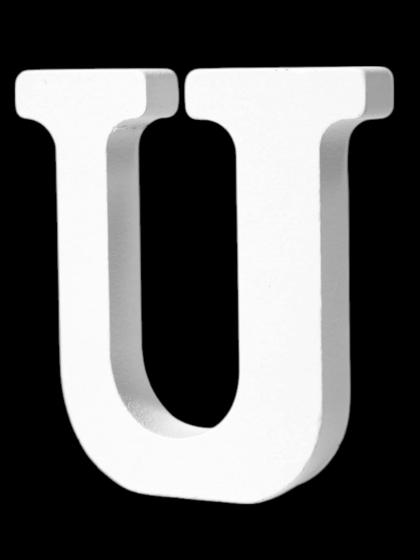 7" Kraft Letter/Number with Base - White