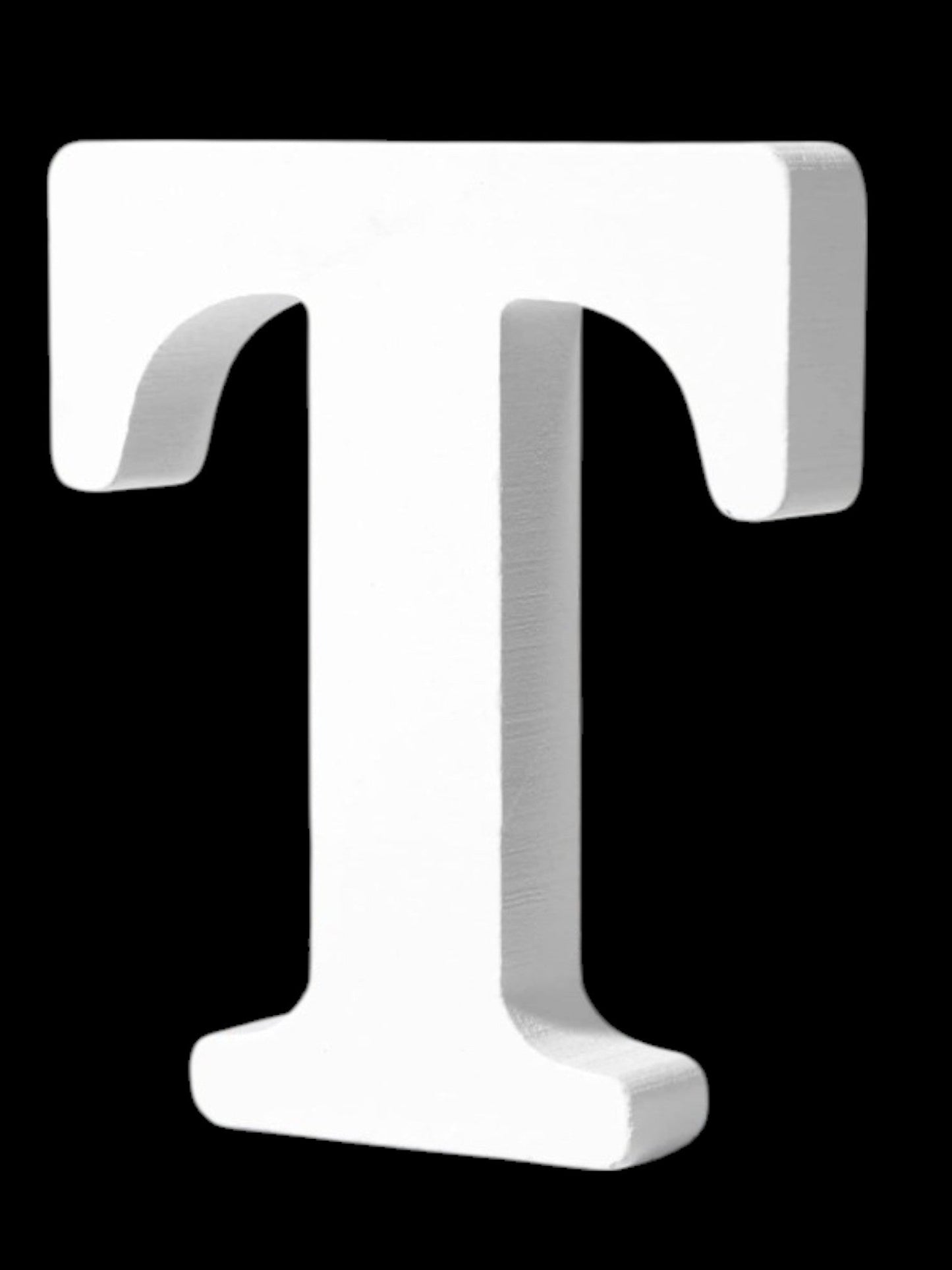 7" Kraft Letter/Number with Base - White