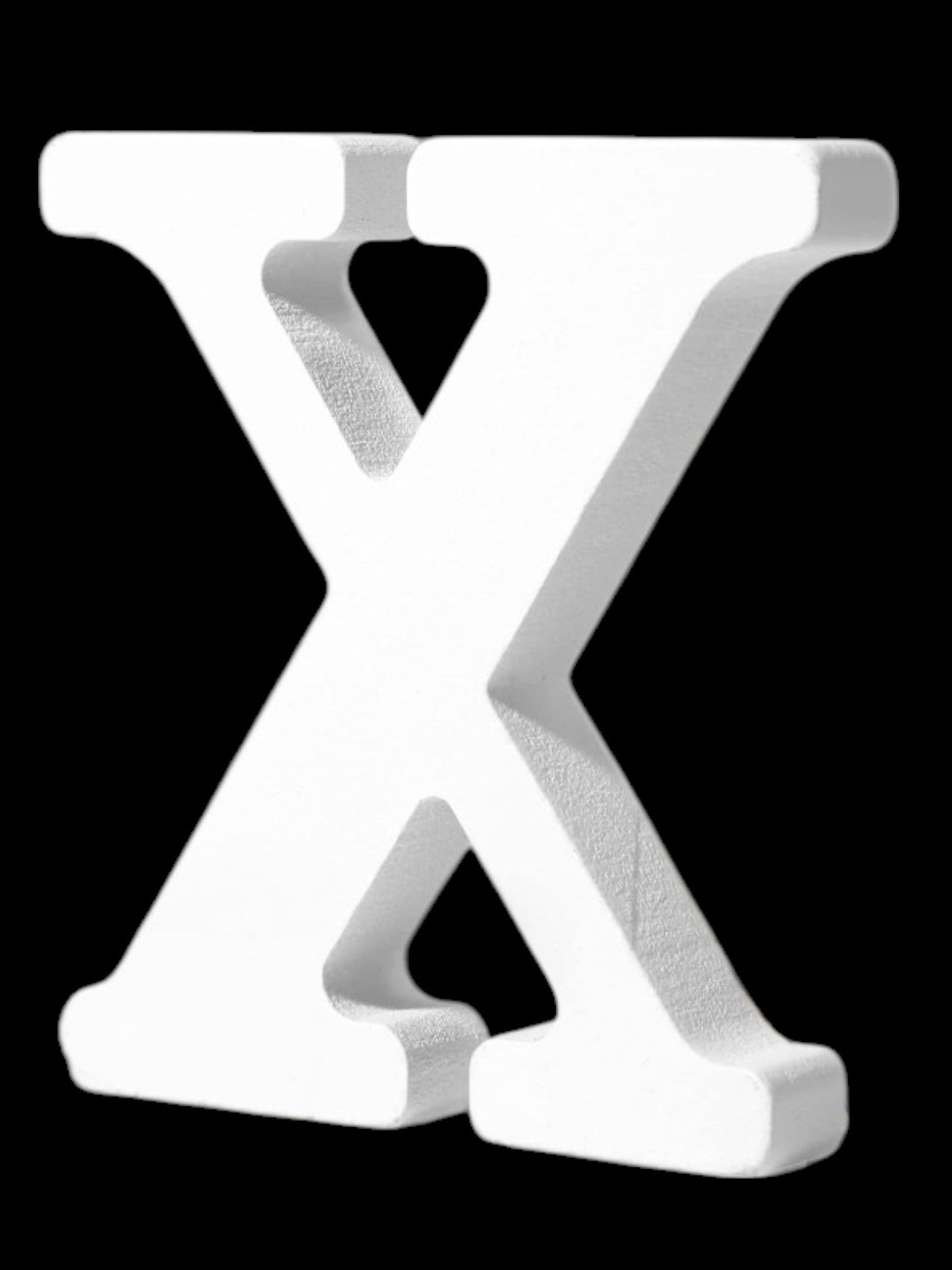 7" Kraft Letter/Number with Base - White