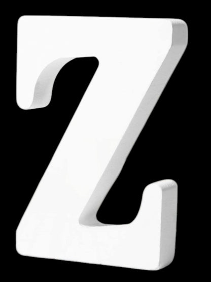 7" Kraft Letter/Number with Base - White