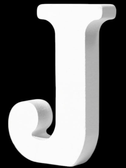 7" Kraft Letter/Number with Base - White