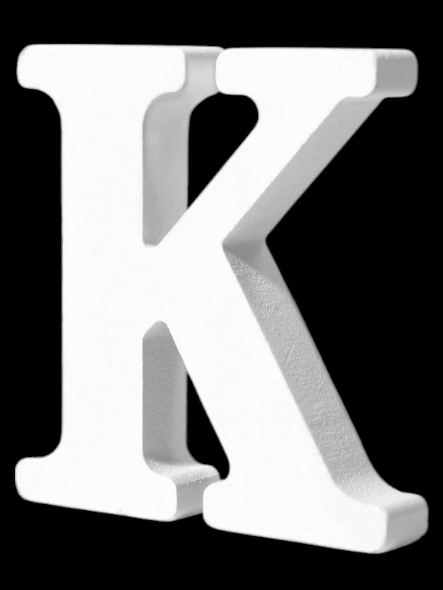 7" Kraft Letter/Number with Base - White