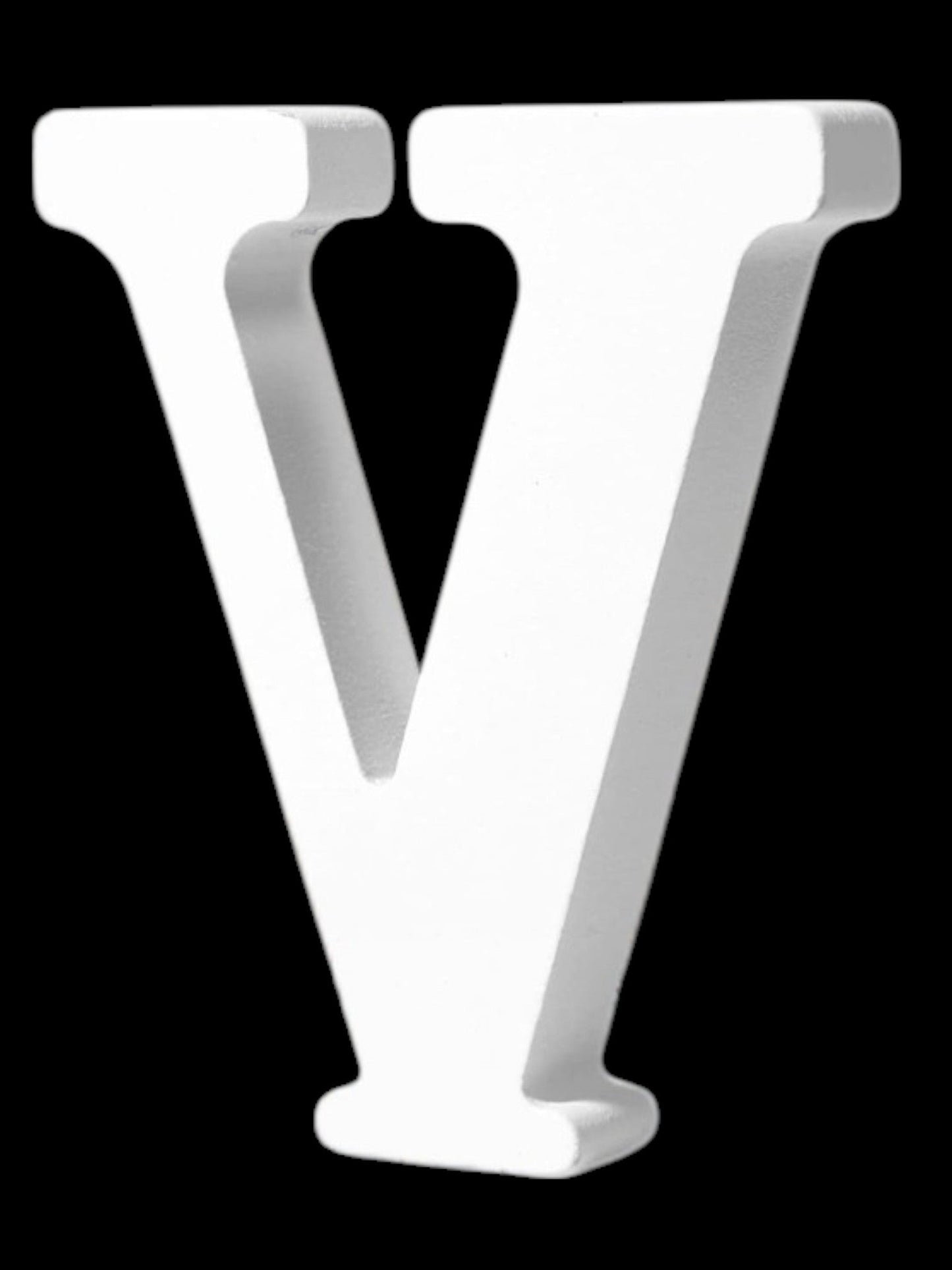 7" Kraft Letter/Number with Base - White