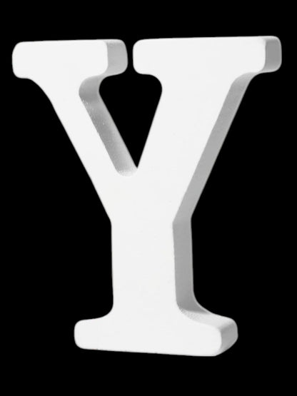 7" Kraft Letter/Number with Base - White