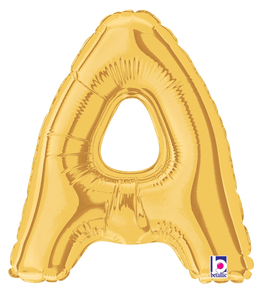 7" Megaloon Jr. Letter A - Gold (5ct)