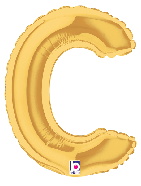 7" Megaloon Jr. Letter C - Gold (5ct)