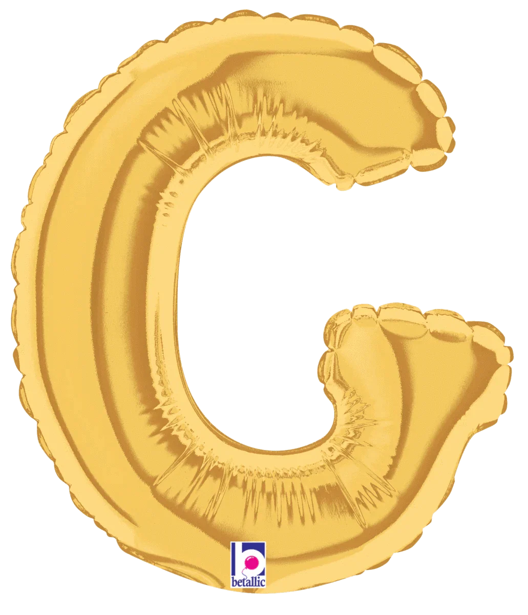 7" Megaloon Jr. Letter G - Gold (5ct)
