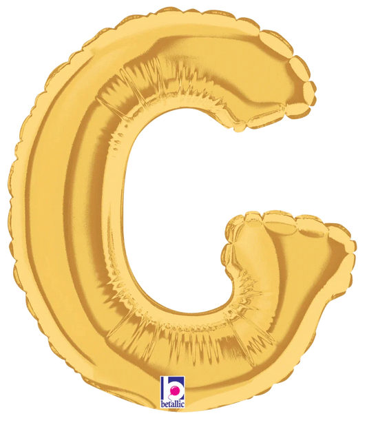 7" Megaloon Jr. Letter G - Gold (5ct)