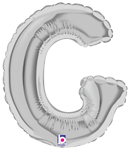 7" Megaloon Jr. Letter G - Silver (5ct)