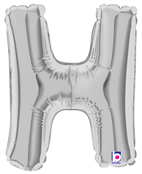 7" Megaloon Jr. Letter H - Silver (5ct)