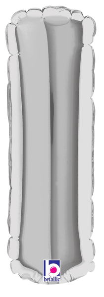 7" Megaloon Jr. Letter I - Silver (5ct)
