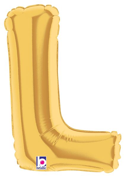 7" Megaloon Jr. Letter L - Gold (5ct)