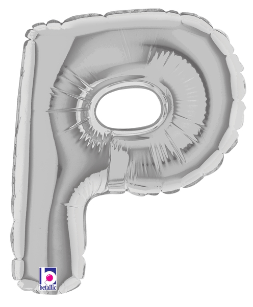 7" Megaloon Jr. Letter P - Silver (5ct)