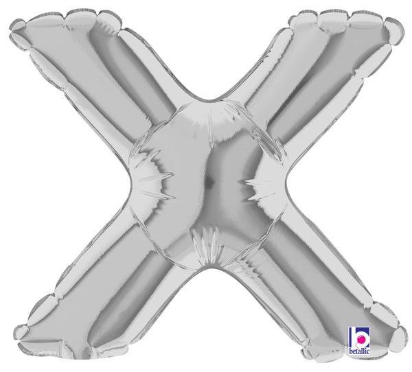 7" Megaloon Jr. Letter X - Silver (5ct)