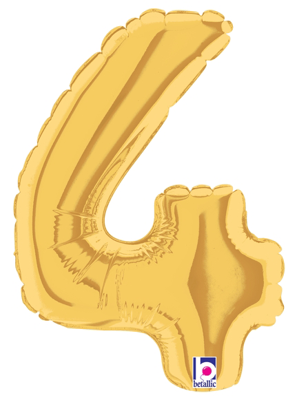 7" Megaloon Jr. Number 4 - Gold (5ct)
