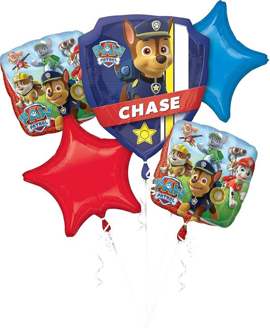 Ramo de Globos - Paw Patrol - Chase (5 unidades) - Anagram