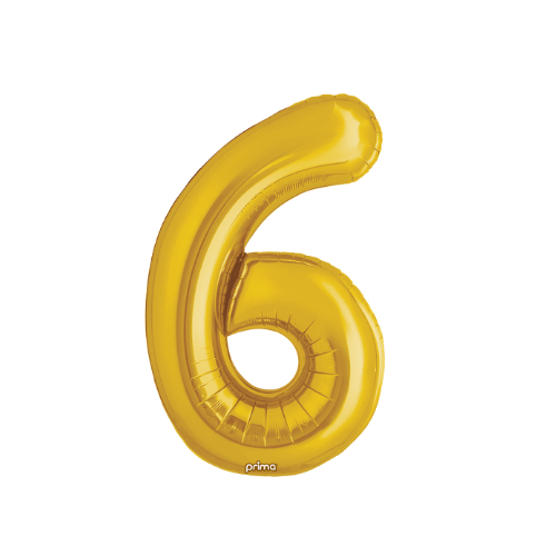 Prima 34" Gold Foil Balloon Number