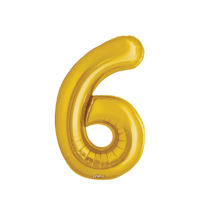 Prima 34" Gold Foil Balloon Number