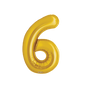 Prima 34" Gold Foil Balloon Number